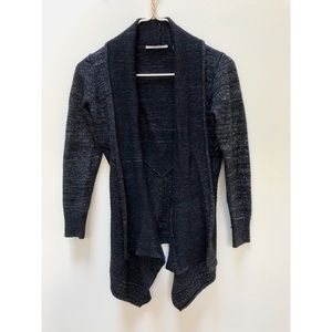 T Tahari Silver Sparkle Cardigan